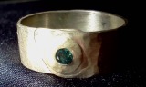 [blue diamond rivet ring (size 8.75)]
